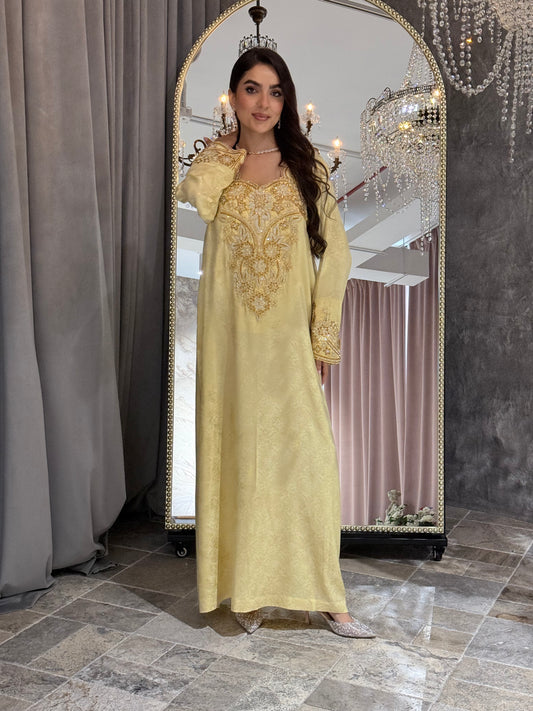 O 328 ✨ Embroidered Mukhawar Luxe Dress ✨