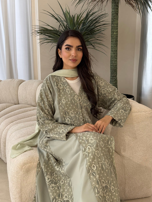 O 357 Soft Flow Abaya🌿