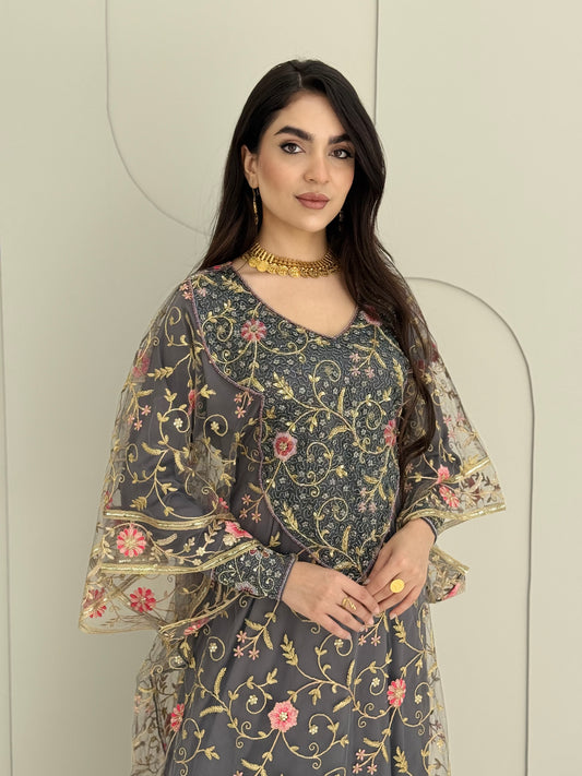 O 218 Emirati Bloom Couture Dress