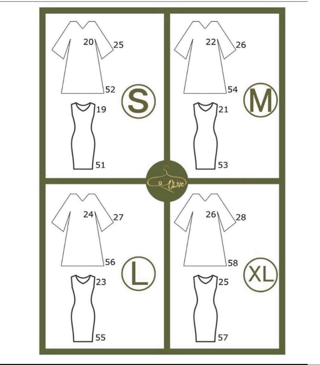abaya sizing chart 5