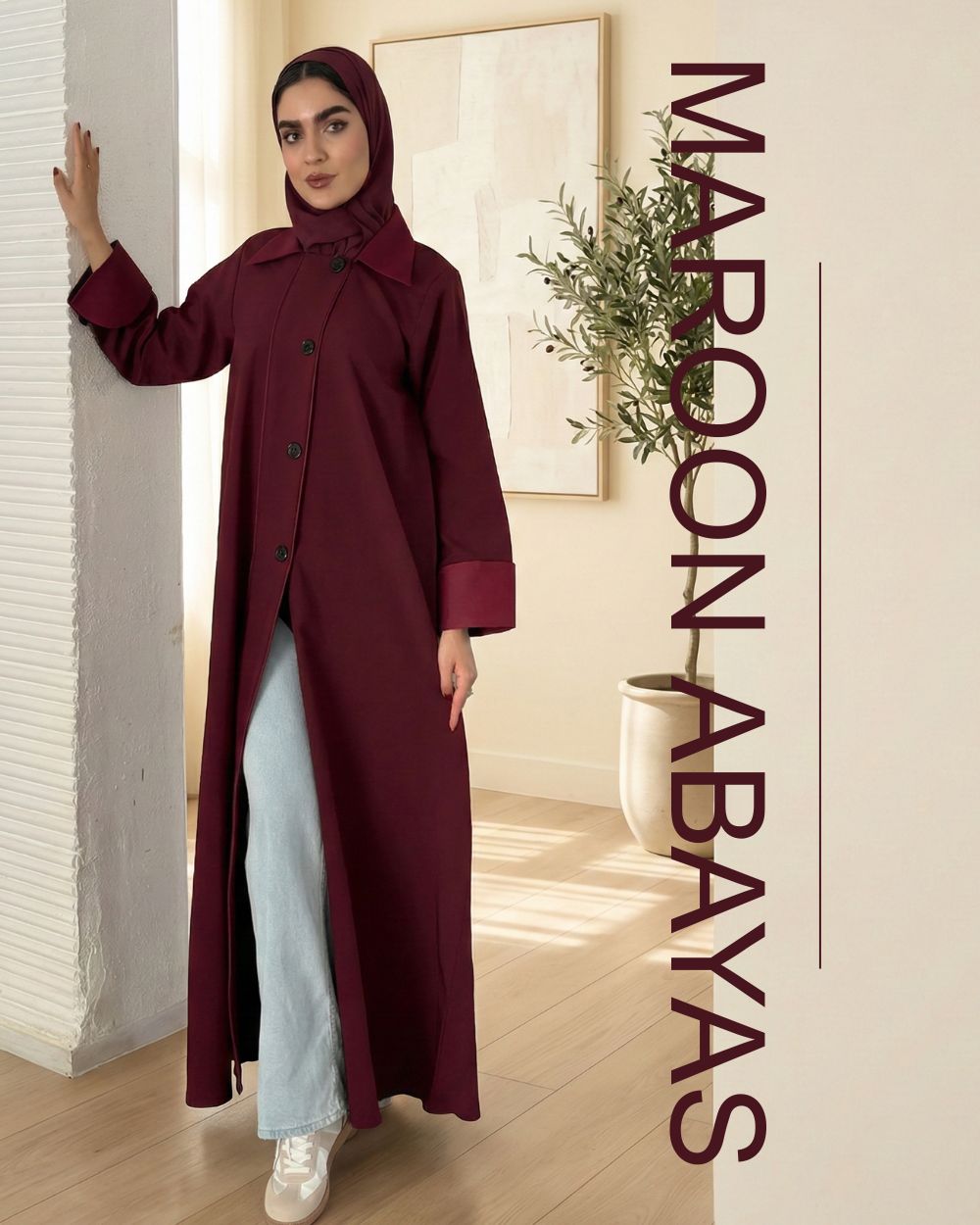 MAROON ABAYAS
