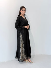 O 336 Aurev Black Abaya ✨