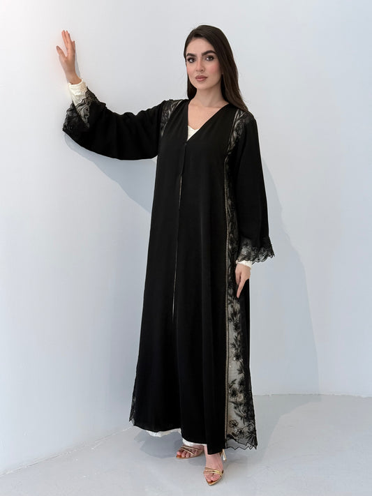 O 333 Noir Royal Abaya ✨