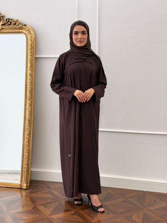 O366 bow abaya 🎀