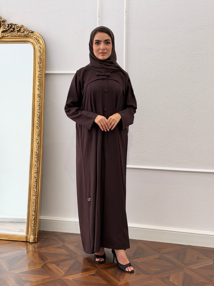 O366 bow abaya 🎀