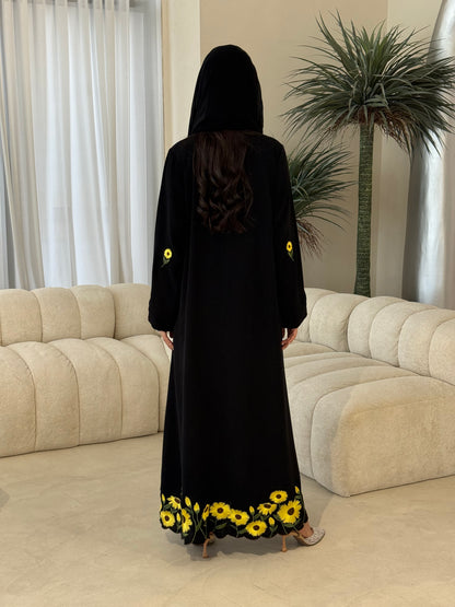 O 355 Sunflower Bloom Abaya 🌻