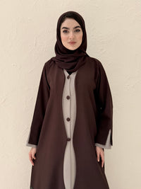 O 312  Layered Dress Abaya