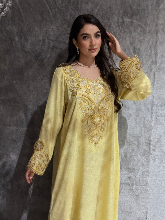 O 328 ✨ Embroidered Mukhawar Luxe Dress ✨