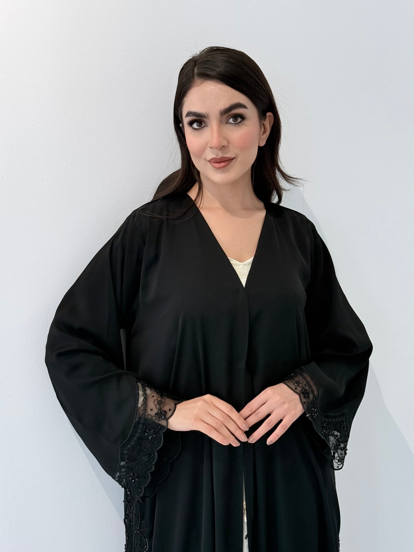 O 336 Aurev Black Abaya ✨
