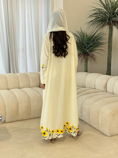 O 355 Sunflower Bloom Abaya 🌻