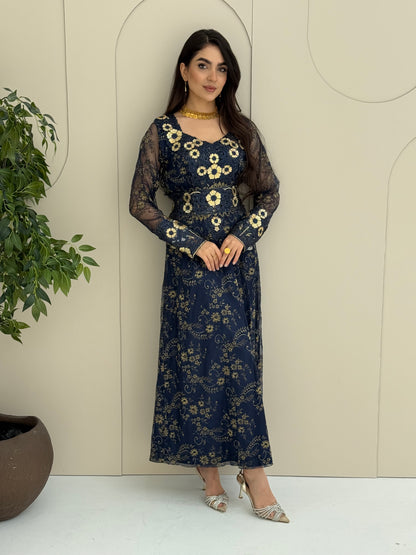 O 321 French Lace 3D Elegance Couture Dress