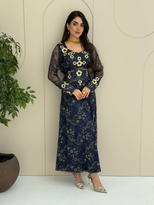 O 321 French Lace 3D Elegance Couture Dress