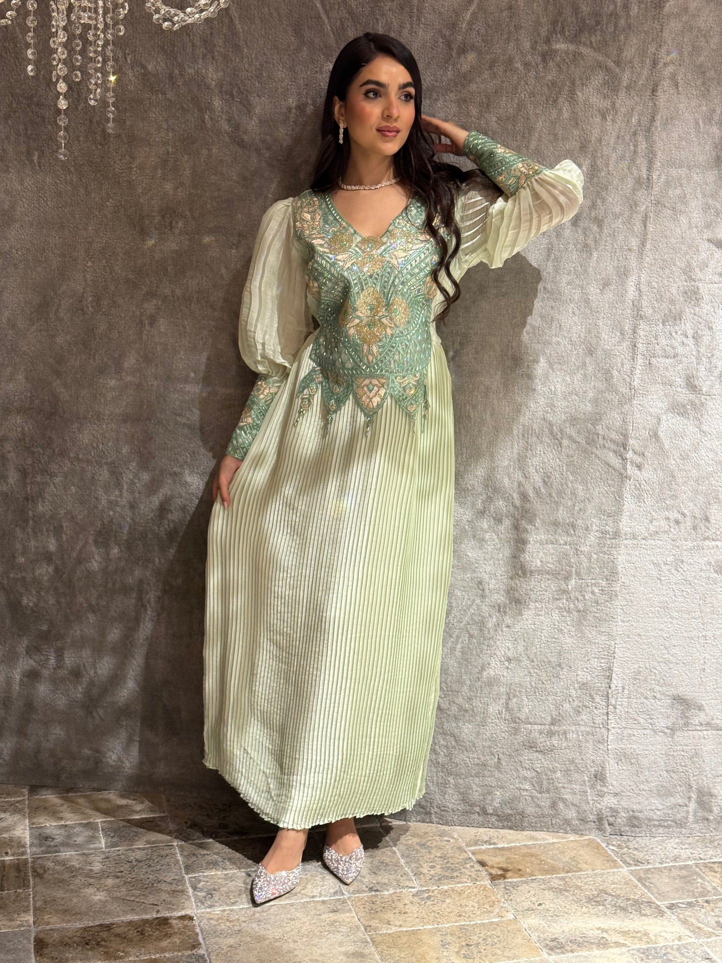 O 326 ✨ Crushed Elegance Dress ✨