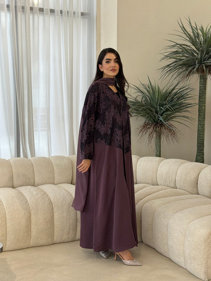 O 351  Summer Ease Abaya🩶