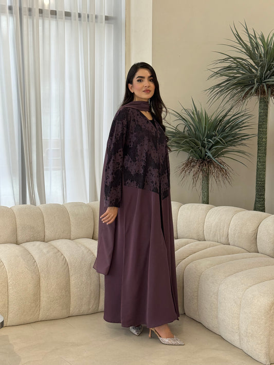 O 351  Summer Ease Abaya🩶