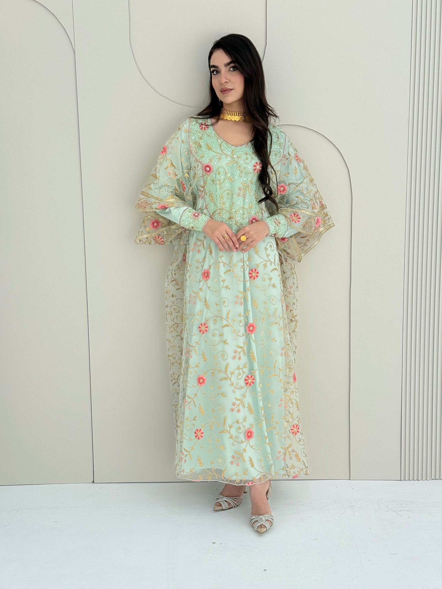 O 218 Emirati Bloom Couture Dress