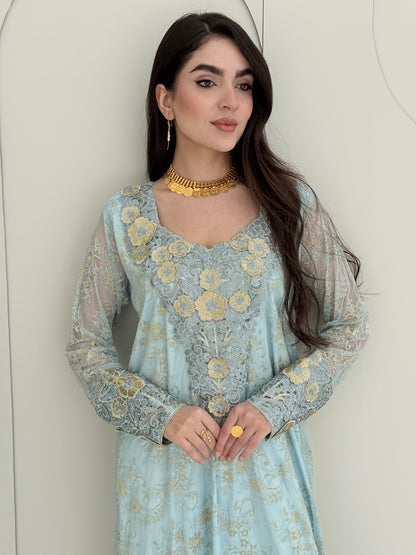 O 321 French Lace 3D Elegance Couture Dress