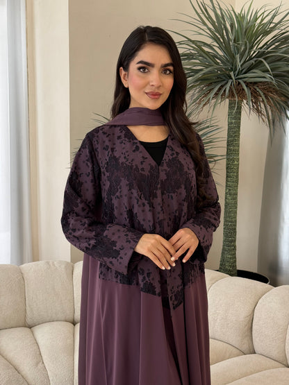 O 351  Summer Ease Abaya🩶