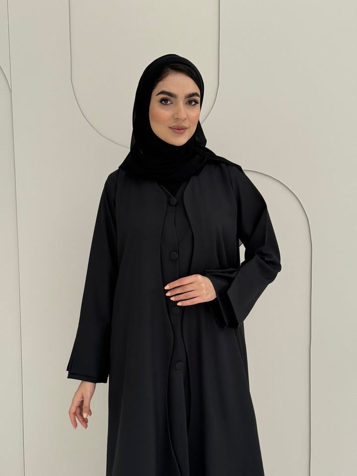 O 312  Layered Dress Abaya