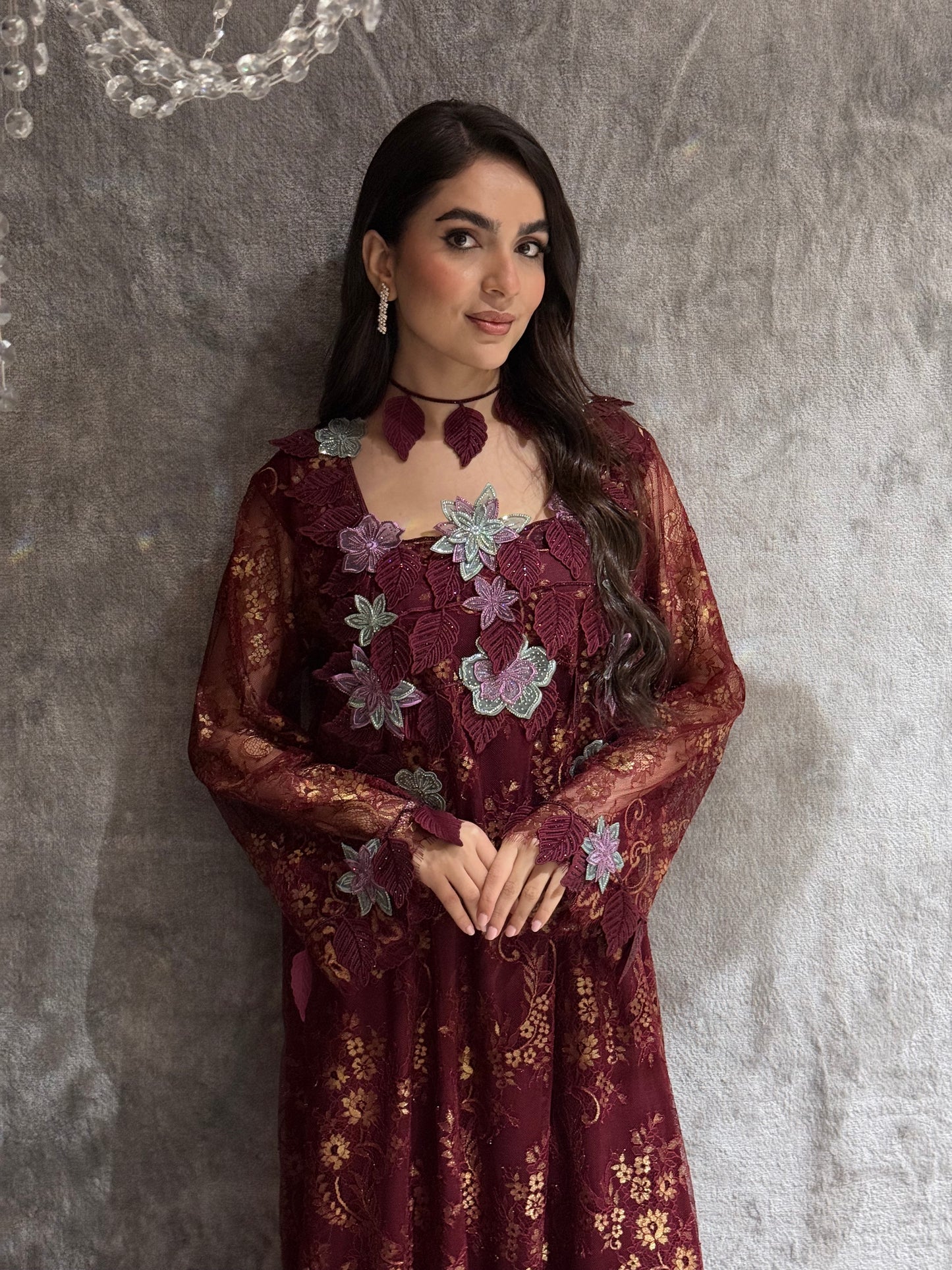 O 327 ✨ French Dantel Lace Dress ✨