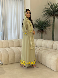 O 355 Sunflower Bloom Abaya 🌻