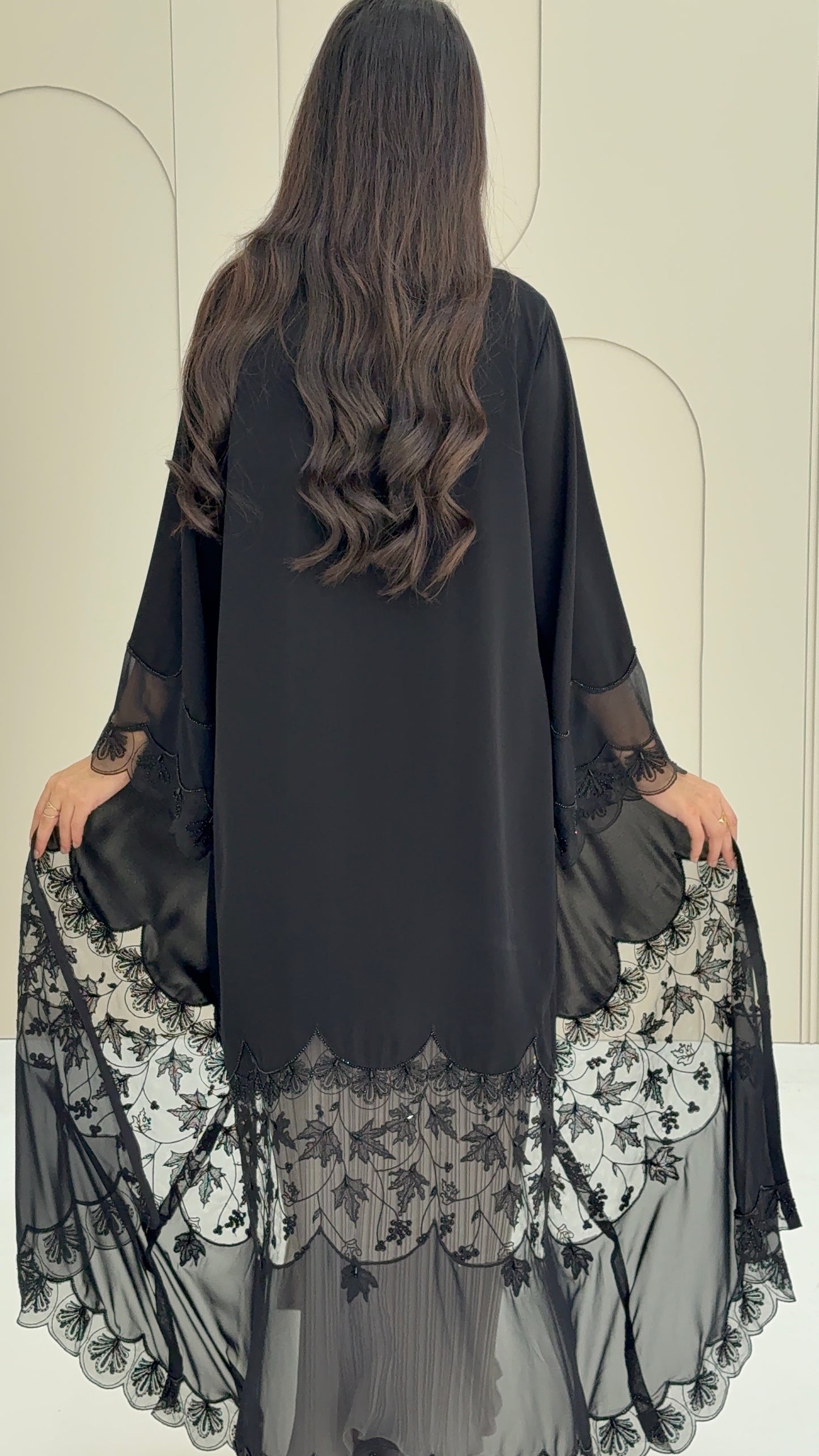 O 316 Nada Noir Couture Abaya