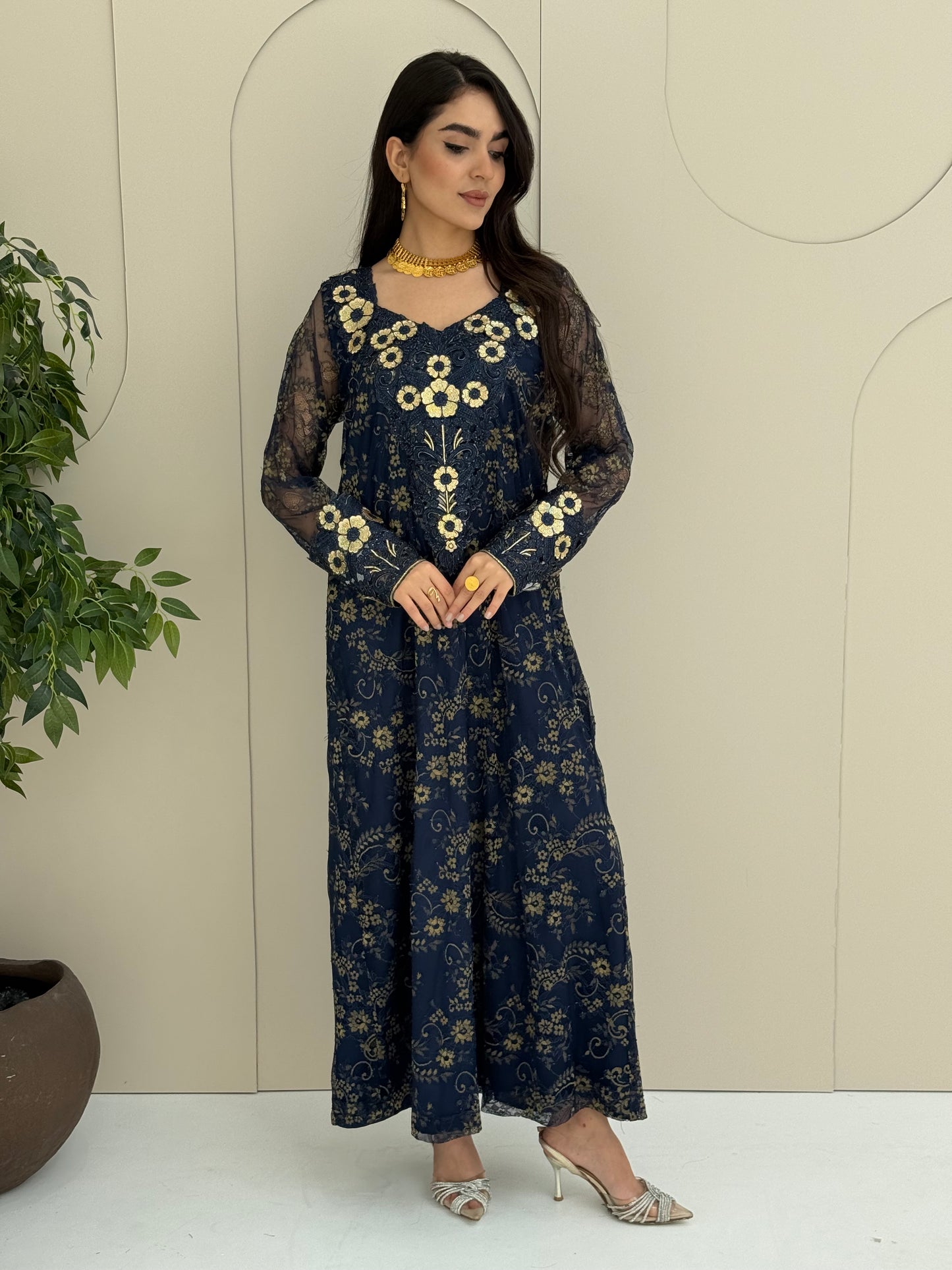 O 321 French Lace 3D Elegance Couture Dress