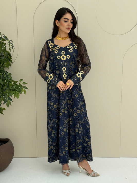 O 321 French Lace 3D Elegance Couture Dress