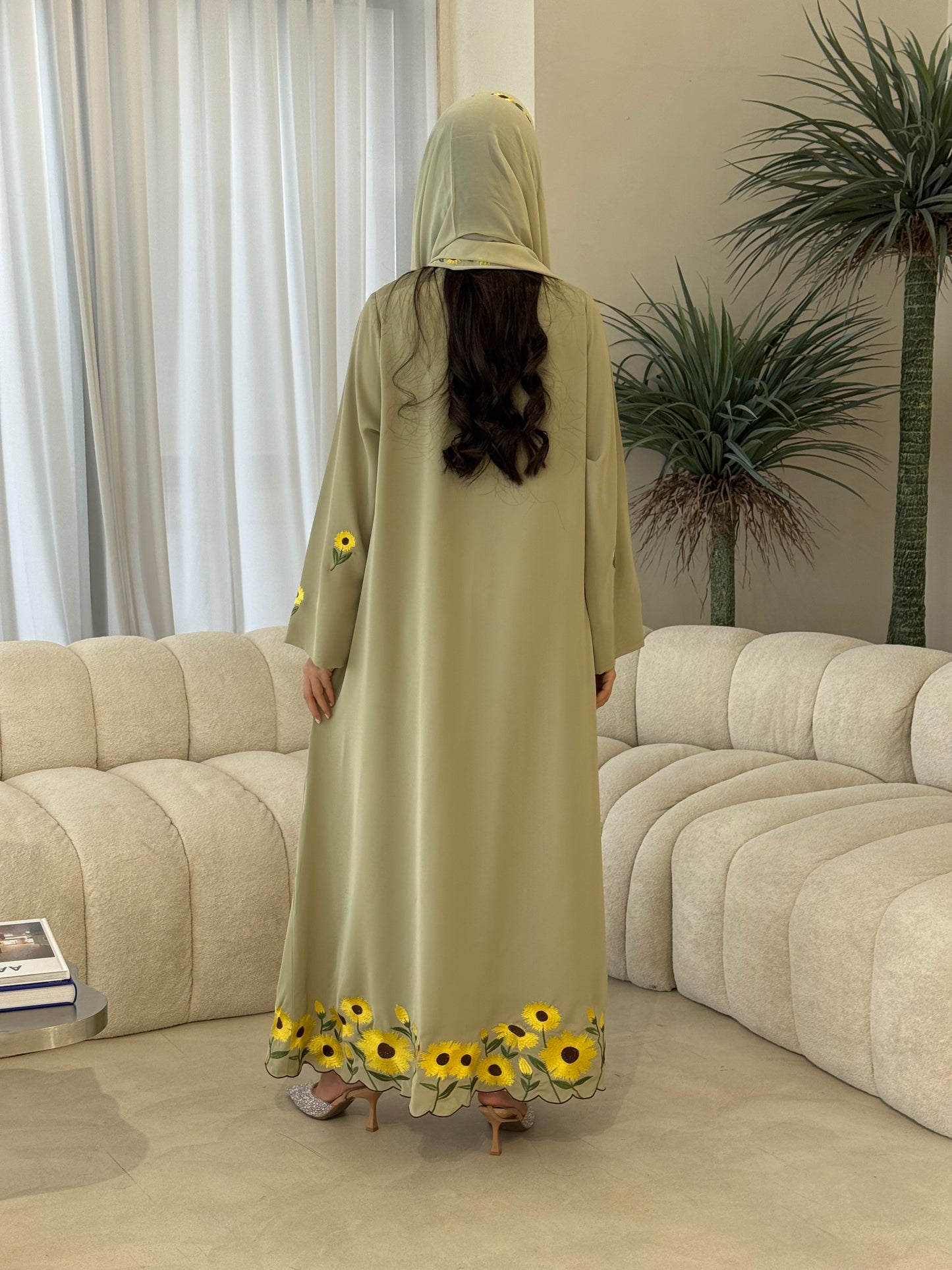 O 355 Sunflower Bloom Abaya 🌻