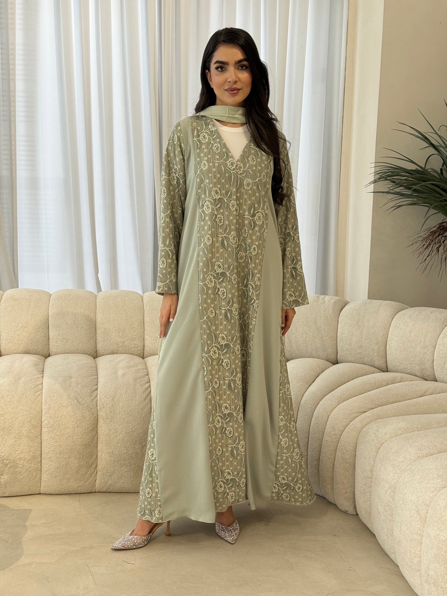 O 357    Soft Flow Abaya🌿