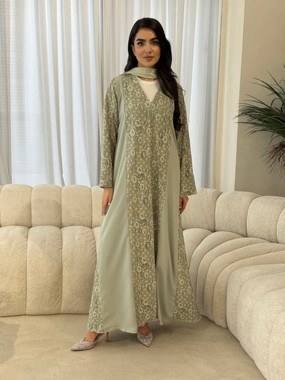 O 357    Soft Flow Abaya🌿