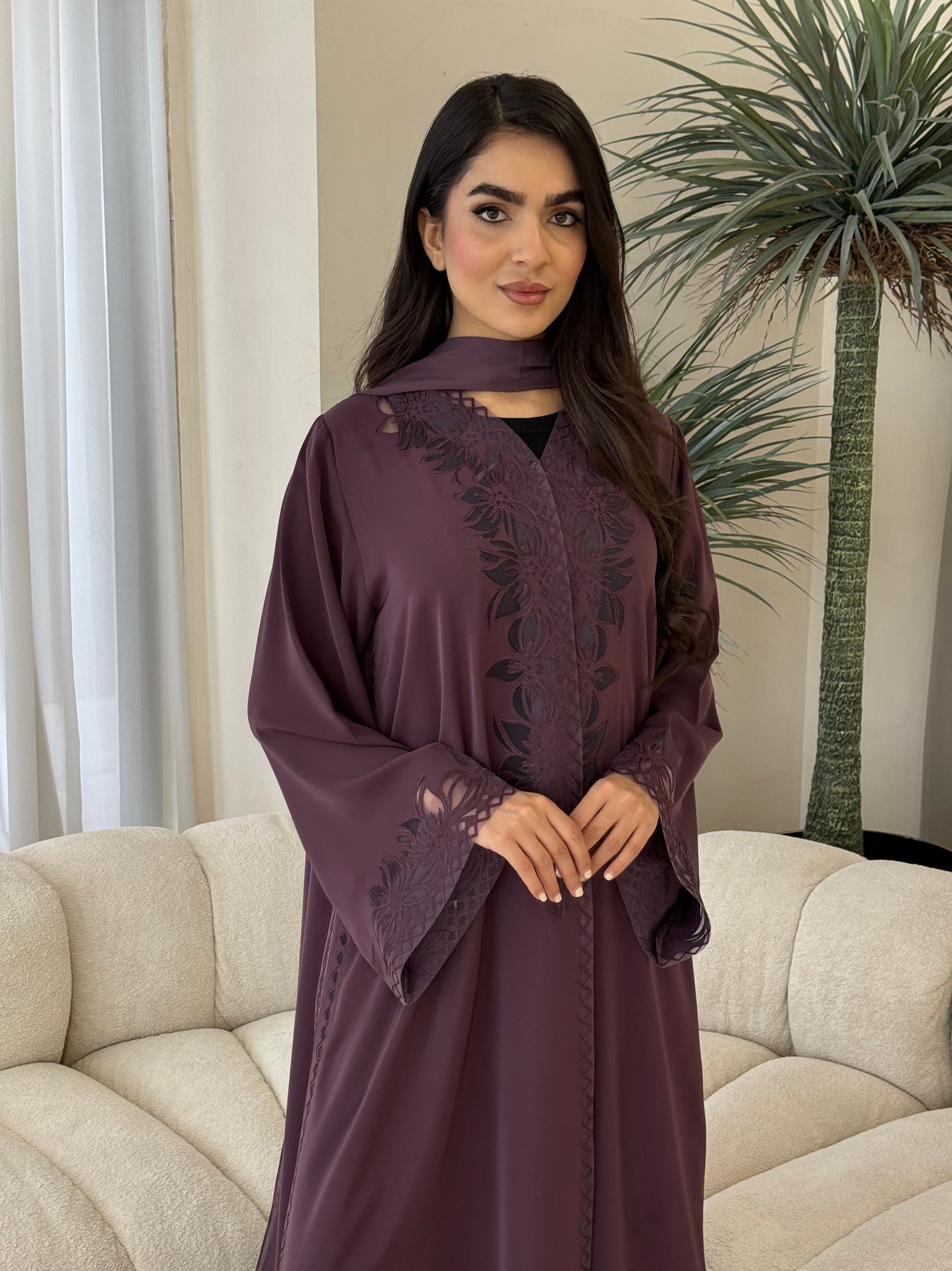 O 354  Luna Summer Abaya 💛