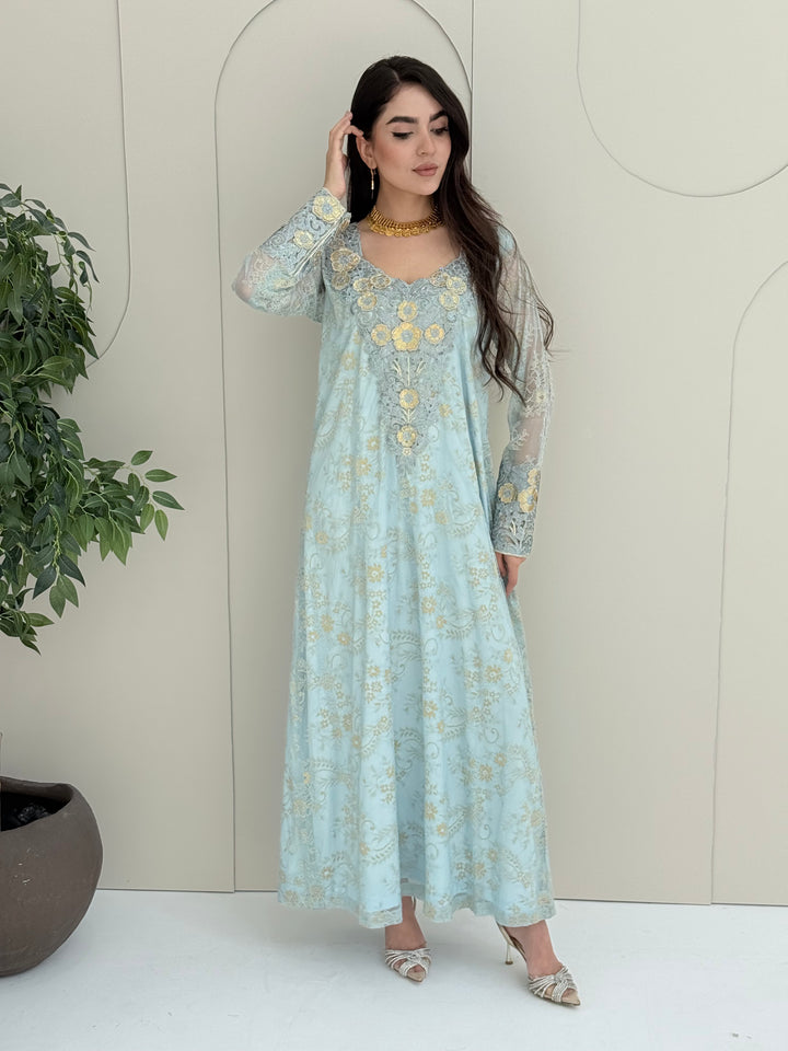 O 321 French Lace 3D Elegance Couture Dress