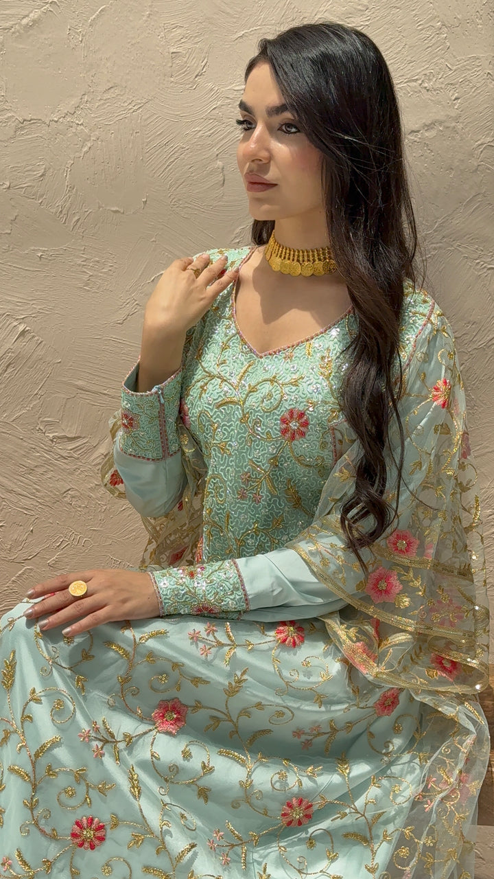 O 218 Emirati Bloom Couture Dress