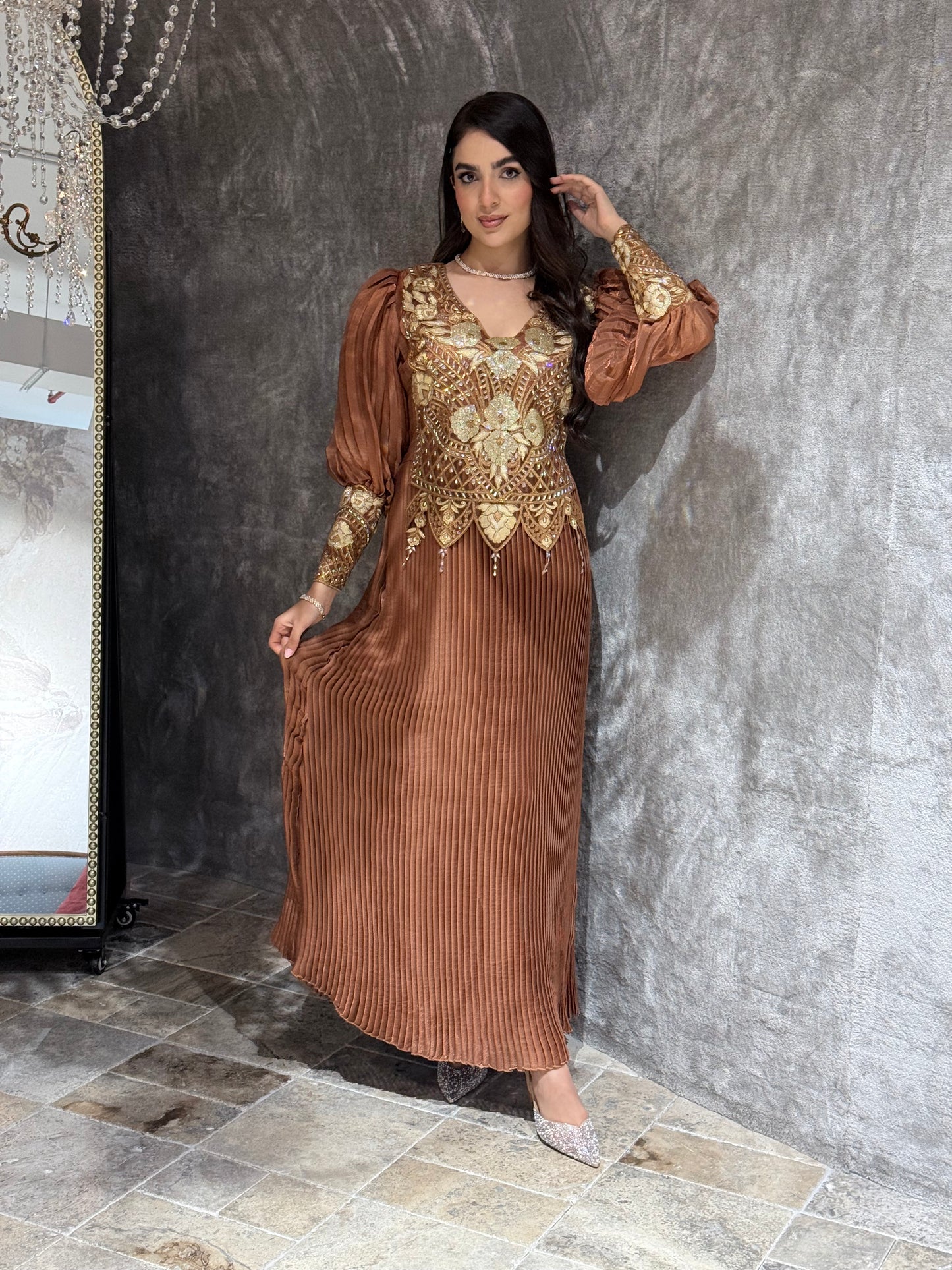 O 326 ✨ Crushed Elegance Dress ✨