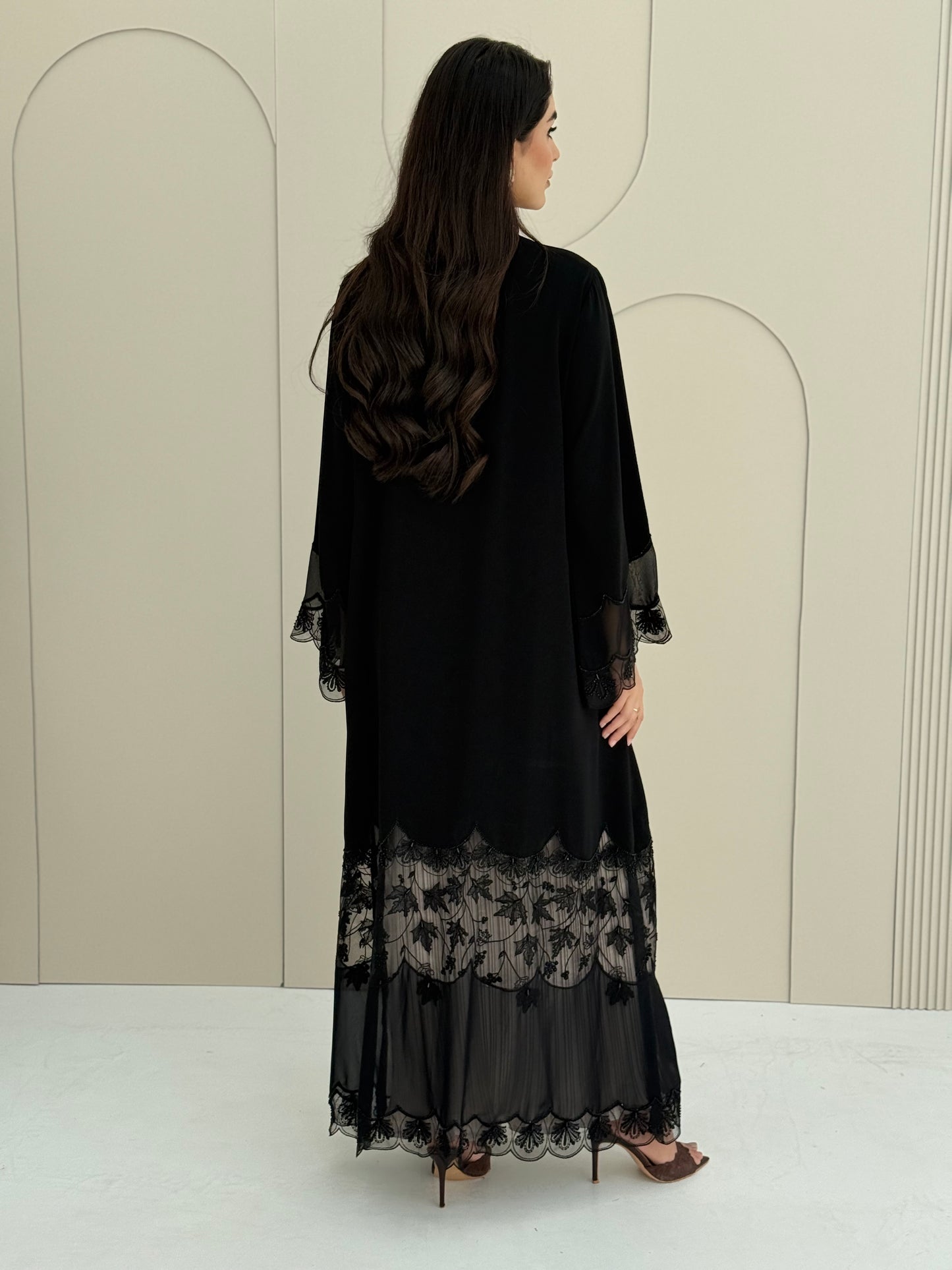 O 316 Nada Noir Couture Abaya