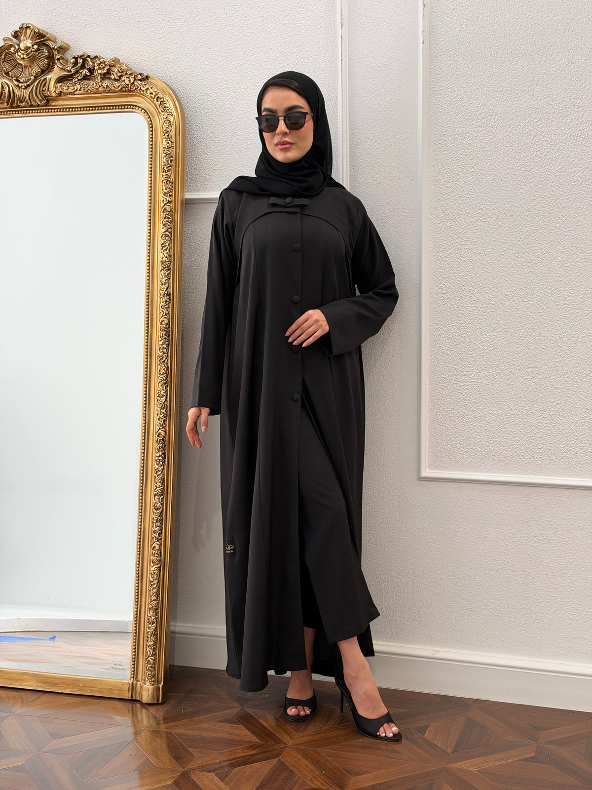 O366 bow abaya 🎀