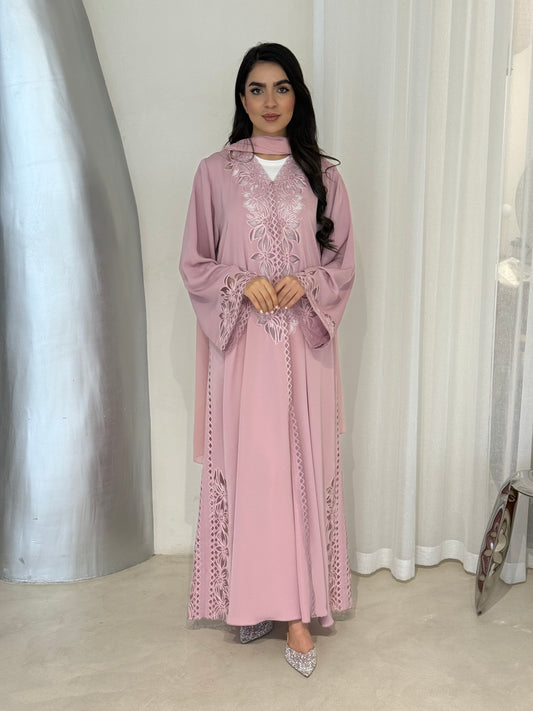 O 354  Luna Summer Abaya 💛