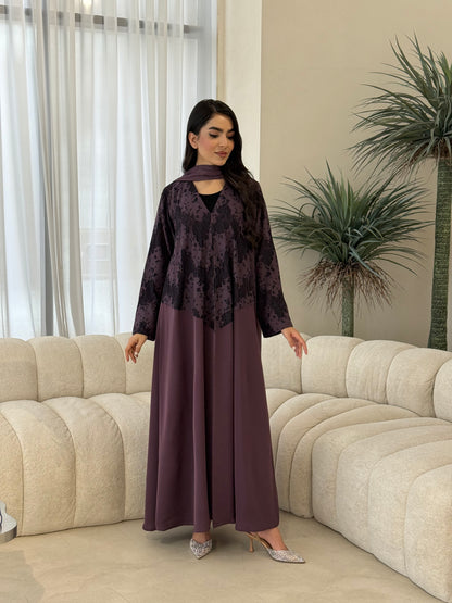 O 351  Summer Ease Abaya🩶