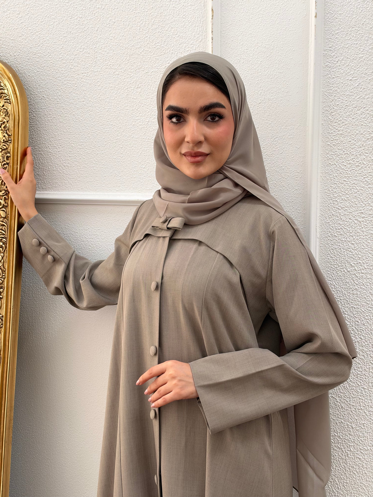 O366 bow abaya 🎀