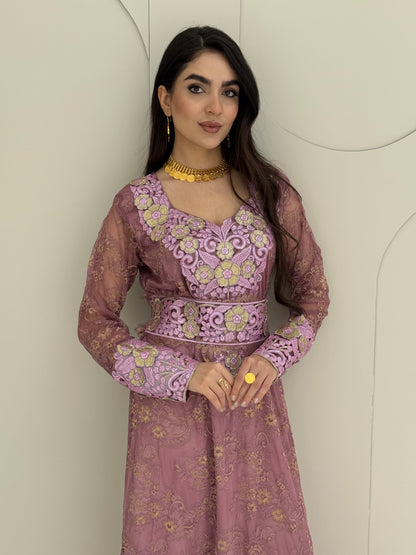 O 321 French Lace 3D Elegance Couture Dress