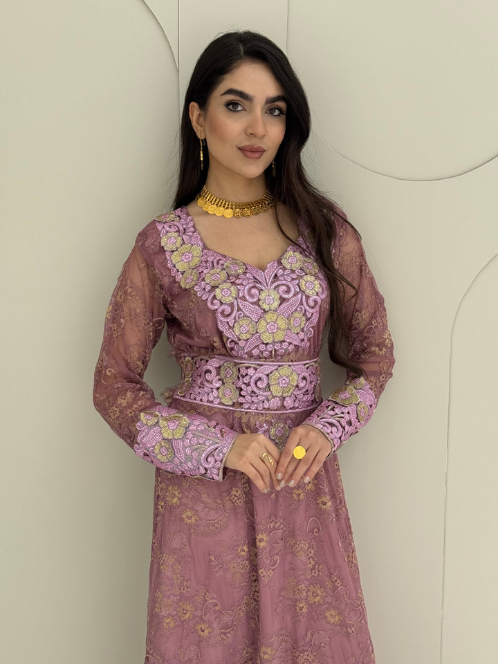 O 321 French Lace 3D Elegance Couture Dress
