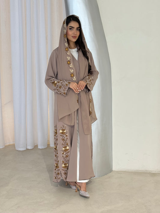 O 356 Embroidered Grace Abaya🩵