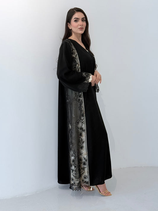 O 333 Noir Royal Abaya ✨