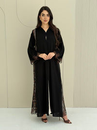 O 314 Midnight Mocha Couture Abaya