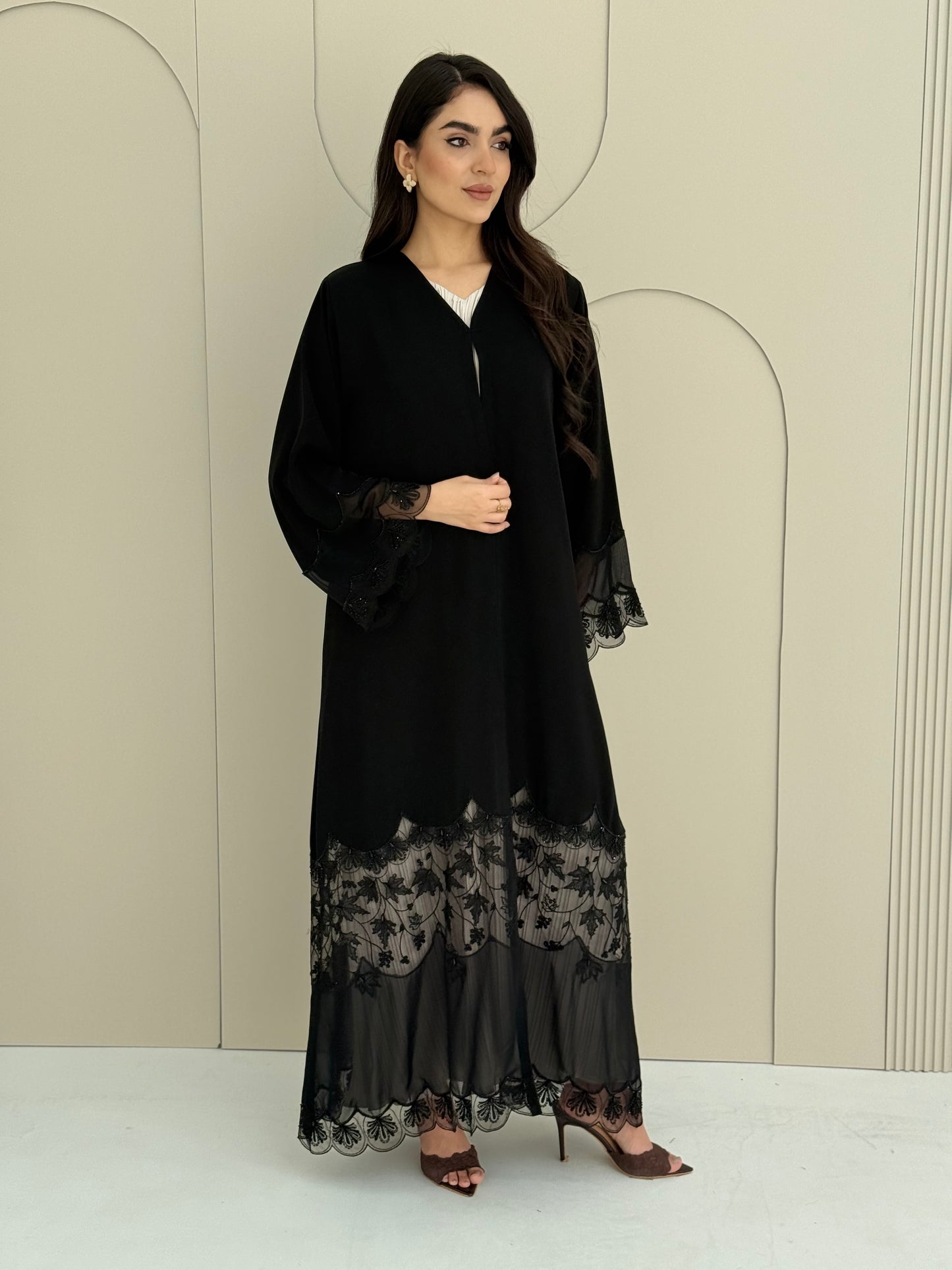 O 316 Nada Noir Couture Abaya