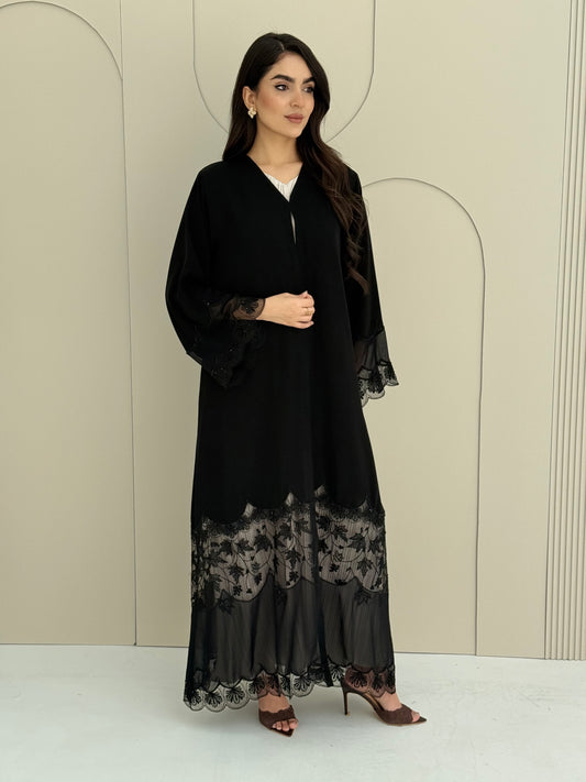 O 316 Nada Noir Couture Abaya