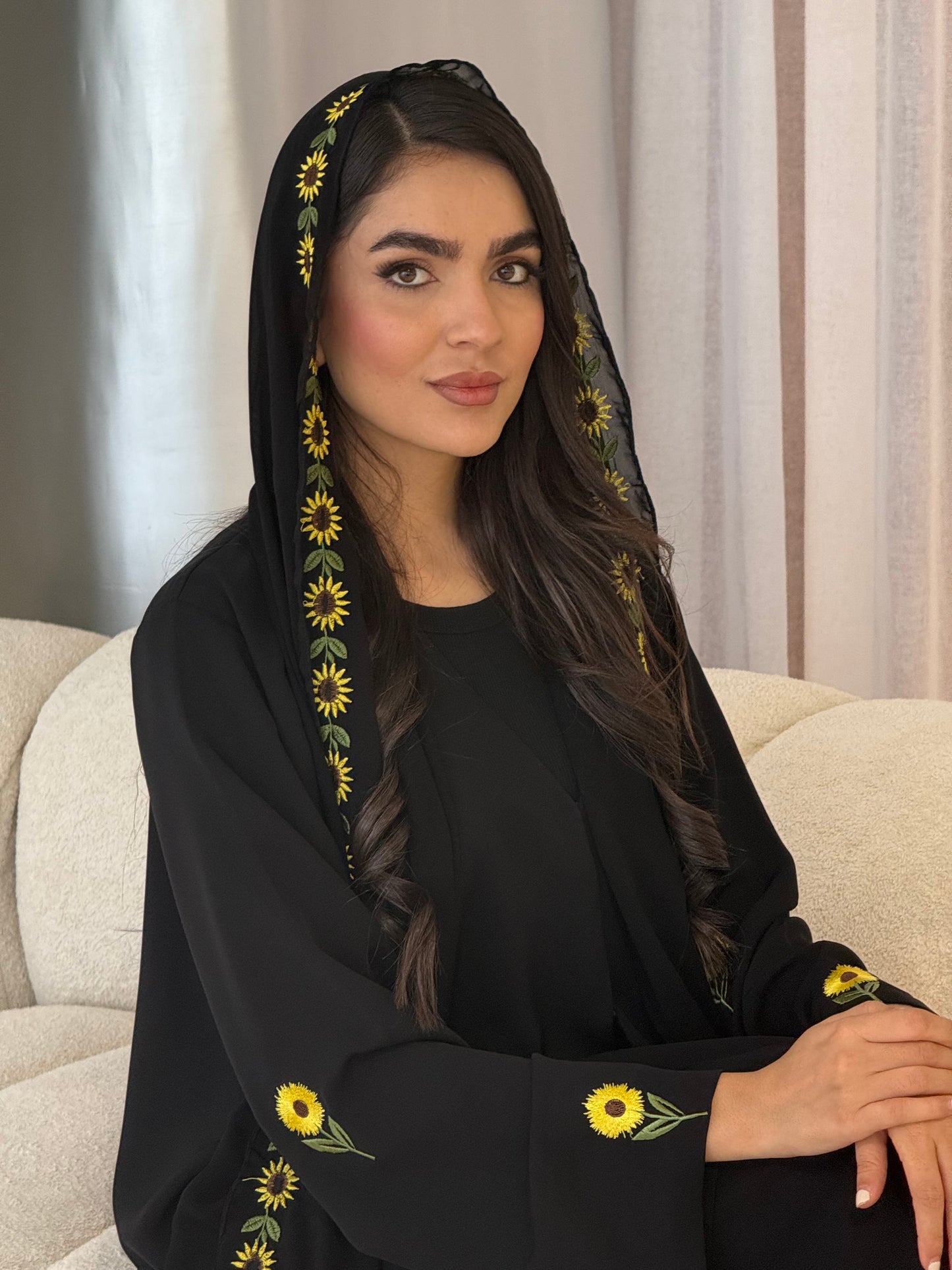 O 355 Sunflower Bloom Abaya 🌻