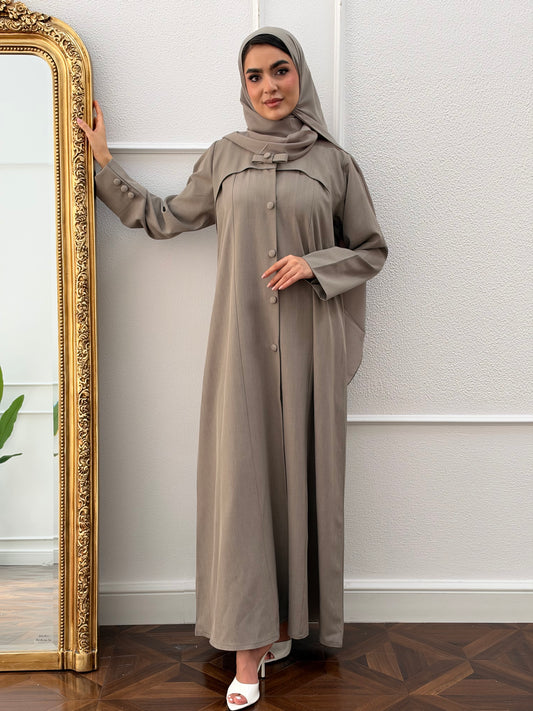 O366 bow abaya 🎀