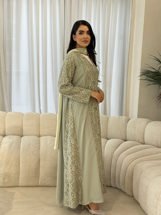 O 357    Soft Flow Abaya🌿